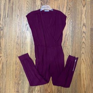 Olivia Moon maroon jump suit